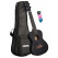 Cascha Premium Mahogany Concert Left-Handed Ukulele Set Black