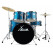 XDrum Semi 22" Standard Batteria Satin Blue Sparkle incl. Scuola