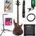 Ibanez GSRM20B-WNF E-Basse Walnut Flat Starter Set