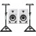 Pioneer DJ DM-40D-BT Monitor da Studio 4" Coppia bianca Set