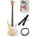 Rocktile Pro RB-400N Lumberjack E-Bass Natur Set