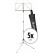 K&M 101 Pupitre Nickelé Incl. Sac 5x Set