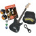 Rocktile Pro ST60-BK Guitare Électrique All Black Set avec Accessoires