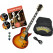 Rocktile Pro L-200OHB Guitare Électrique Orange Honey Burst Set avec Accessoires