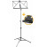 Atril Classic Cantabile 90 Light negro Set incl. bolsa y caja de almacenamiento