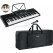 McGrey LK-6120-MIC Clavier à Touches Lumineuses avec Micro Set Sac Noir