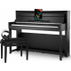 Classic Cantabile UP-1Plus SM Piano Vertical E Negro Mate Set