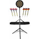Stagecaptain DBS-1715C BullsEye Champion Dartscheibe + Standaard en Tas Set Zwart
