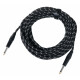 Pronomic Stage INST-10T Câble Instrument Jack 10m Tissu