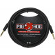 Pig Hog "Black Woven" Câble D'Instrument 3m