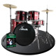 XDrum Rookie 20" Studio Schlagzeug Komplettset Ruby Red inkl. Schule  - Retoure (Zustand: gut)