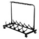 Rocktile Multistand Support Guitares 5 Places avec Roulettes pour E/A-Guitare