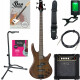 Ibanez GSR200B-WNF E-Bas Walnut Flat Starter Set