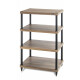Solidsteel S3-4 HiFi Audio Rack Walnut
