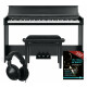 FunKey DP-1088 SM Digitalpiano Schwarz matt Set inkl. Bank, Kopfhörer und Schule