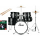 XDrum Junior Pro Kinder Schlagzeug Black Sparkle inkl. Schule  - Retoure (Zustand: sehr gut)