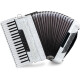 Classic Cantabile 96-Bas Accordeon "Secondo V" Wit G-g''