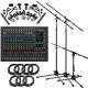 Set de Interfaz de Micrófonos para Batería Pronomic DMS-7