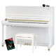 Kawai Aures 2 K-300 WH/P Pianoforte Bianco Lucido Set