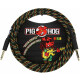 Pig Hog "Rasta Stripes" Câble Pour Instrument 3m