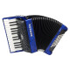 Hohner Bravo II 48 SilentKey Blauw