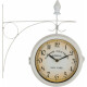 Stagecaptain BHU-4543 WM Orologio Da Stazione Grande Con Supporto A Parete Bianco