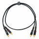 Pronomic Stage RCA-1 Câble Audio Cinch 1 m noir