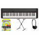 Casio CT-S1BK Casiotone Keyboard Zwart Set