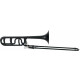 Classic Cantabile MardiBrass Kunststoff Bb/F-Quartposaune matt-schwarz  - Retoure (Zustand: sehr gut)