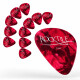 Rocktile Plektren Red Tortoise Thin 12er Pack