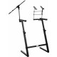 Classic Cantabile KWS-100 Soporte de Teclado en Z con Soporte de Micrófono y Soporte para Portátil