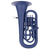 Classic Cantabile KEU-30MB MardiBrass Kunststoff Bb-Euphonium Matt-blau thumbnail 2
