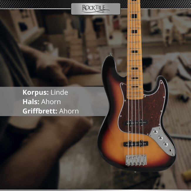 Rocktile Pro JBS50-SB E-Bass Sunburst Abbildung 2
