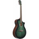 Ibanez AEWC16QA-TEH Western Guitar Transparent Emerald Burst Top Natural High Gloss