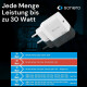 Sonero 30W USB-C Power Adapter GaN PD Caricatore Bianco