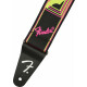 Fender Neon Monogrammed Strap Roze en Geel