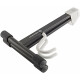 K&M 17540 Support Guitare Électrique Noir avec Éléments Translucides