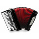 Classic Cantabile 72 Bass Accordeon "Secondo V" Set Zwart