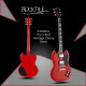 Rocktile Pro S-Red Chitarra Elettrica Heritage Cherry Set AK30A