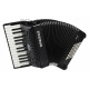 Hohner Bravo II 48 SilentKey Zwart Set