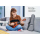 Funda Rocktile para Ukelele Soprano Gris/Naranja