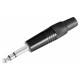 Pronomic JPLUG Fiche Jack Stéréo Noire Pack de 10