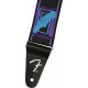 Fender Neon Monogrammed Strap Paars en Blauw