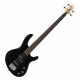 Cort Action PJ E-Bass Open Pore Black Set Avec Housse