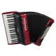 Hohner Bravo III 72 SilentKey Rouge Starter Set