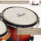 XDrum Bongos Club Vintage Sunburst Set incl. Bongotas
