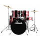 XDrum Semi 20" Studio Batería Lipstick Red Set + Amortiguadores