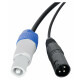 Pronomic Stage PPD-5 Câble Hybride Powerplug/DMX Lot de 5