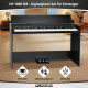 FunKey DP-1088 SM Digitalpiano Schwarz matt Set inkl. Bank, Kopfhörer und Schule