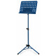 Classic Cantabile Pupitre D’Orchestre En Tôle Perforée Heavy Bleu Lot De 3